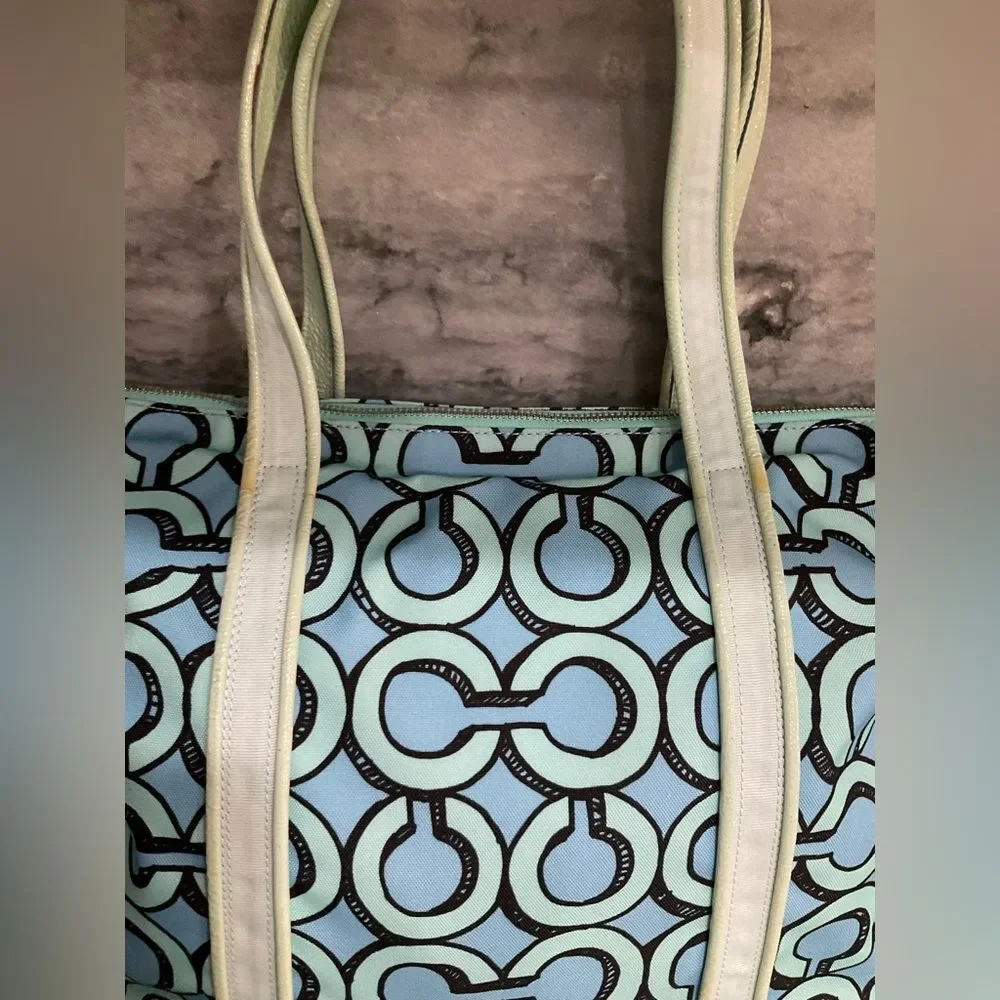 Coach Poppy 3D‎ Op Art Glam Tote Purse Handbag